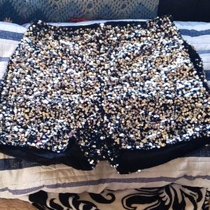 Sequin shorts